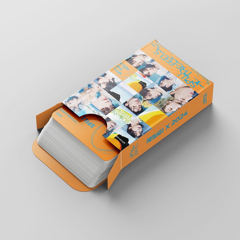 55 pcs st 17 small card SPILL THE FEELS album rights Shun Rongyou Xu Minghao Lomo Cards, Photocards