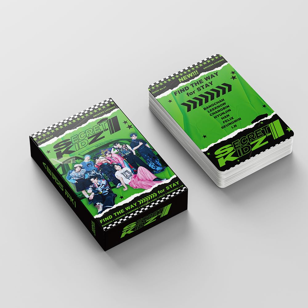 55 Pcs Boxed Stray kids Small Card SK SECRET KIDZ Support LOMO Card, Fang Can KPOP  Lomo Cards, Photocards