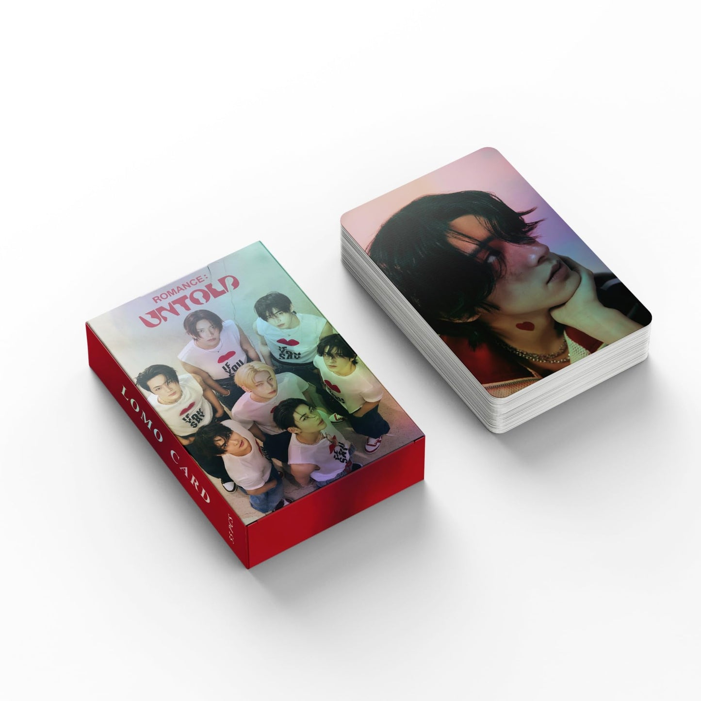 ENHYPEN Photocards, 55 PCS laser cards ROMANCE UNTOLD album Merch Lomo Cards