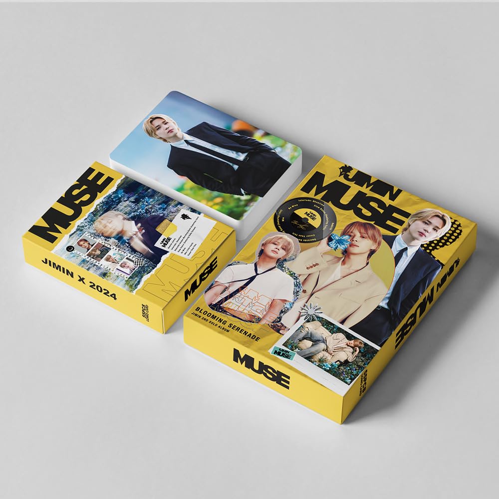 55 Pcs Kpop Jimin PhotoCards New Solo Album (MUSE)  Merch Lomo Cards