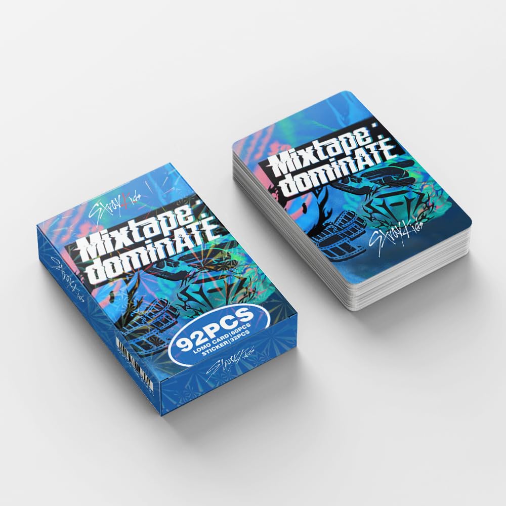 92 Pcs Kpop STRAY KIDS Photocards Album Mixtape dominATE Merch 60 Pcs LOMO Cards And 32 Pcs Music Stickers