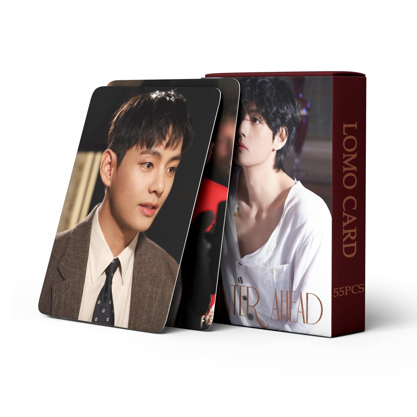 55 PCS Kim Tai Heng WINTER AHEAD Cards WHITE WINTER Small Card Fat Bullet V Lomo Cards, Photocards