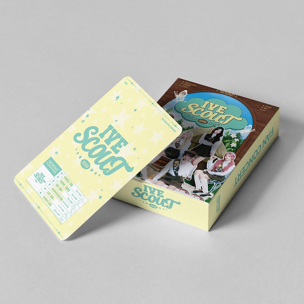 KPOP IVE  Photocards 55 Pcs IVE SCOUT concert, surrounding Lomo cards Zhang Yuanying