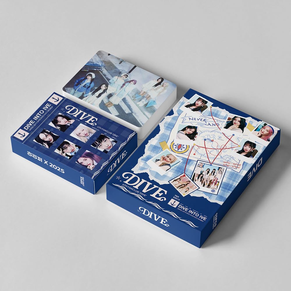 55Pcs NEW IVE 4th FANCLUB DIVE LOMO CARDS KPOP Lomo Cards, Photocards