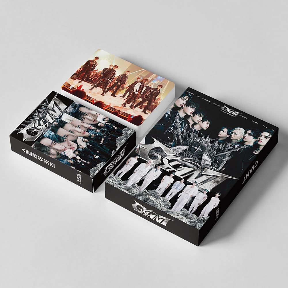Stray Kids Photocard Set 4Pack/260Pcs HOP Album Cards And Music Stickers，GANT Album , SKZ SECRET Album,ATE Album merch Lomo Cards