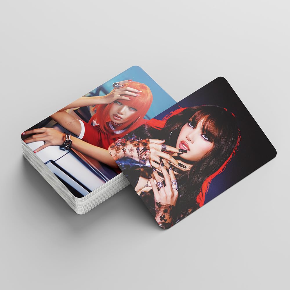 55 Pcs Blackpink LISA New Album ALTER EGO Exquisite Support LOMO Cards lisa Lomo Cards, Photocards