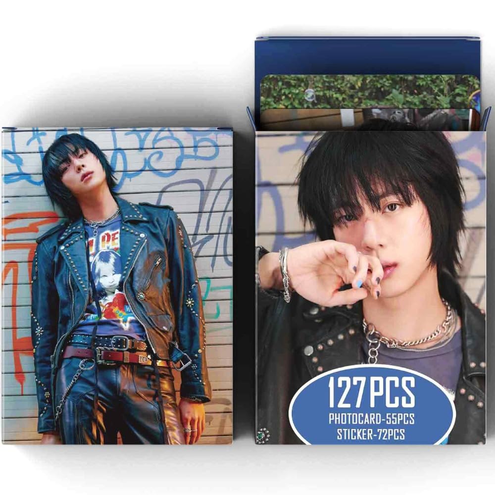 127 Pcs  JIN Photocards Album Echo Merch Jin Shuozhen 55 Pcs Lomo Cards And 72 Pcs Music Stickers