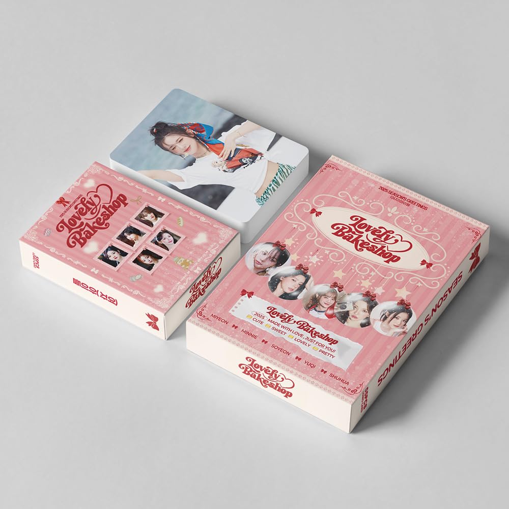 KPOP (G) I-DLE  Photocards Album 2025 Lovely Bakeshop  Merch 55 PCS Hallyu Poster Lomo Cards, Photocards