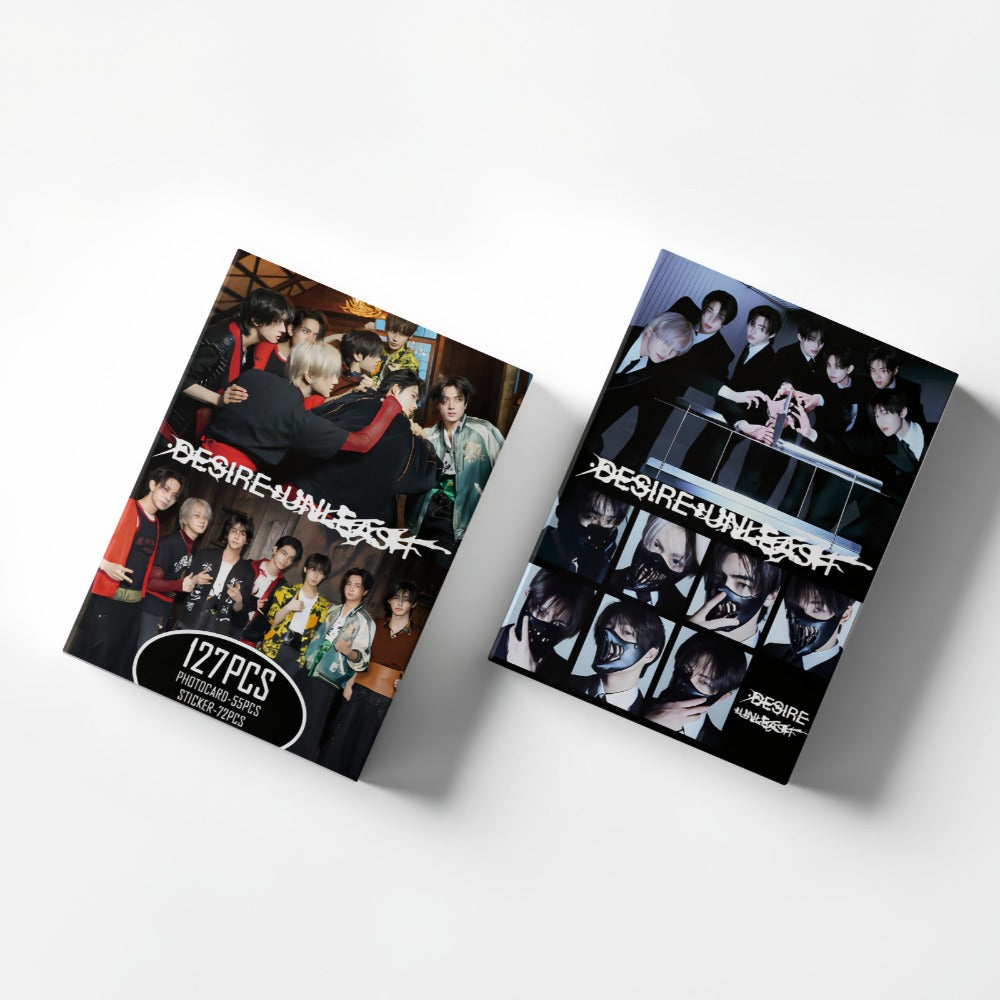 ENHYPEN Photocards 127 Pcs Album DESIRE: UNLEASH Merch JAKE JAY HEESEUNG 55 Pcs Lomo Cards And 77 Pcs Stickers