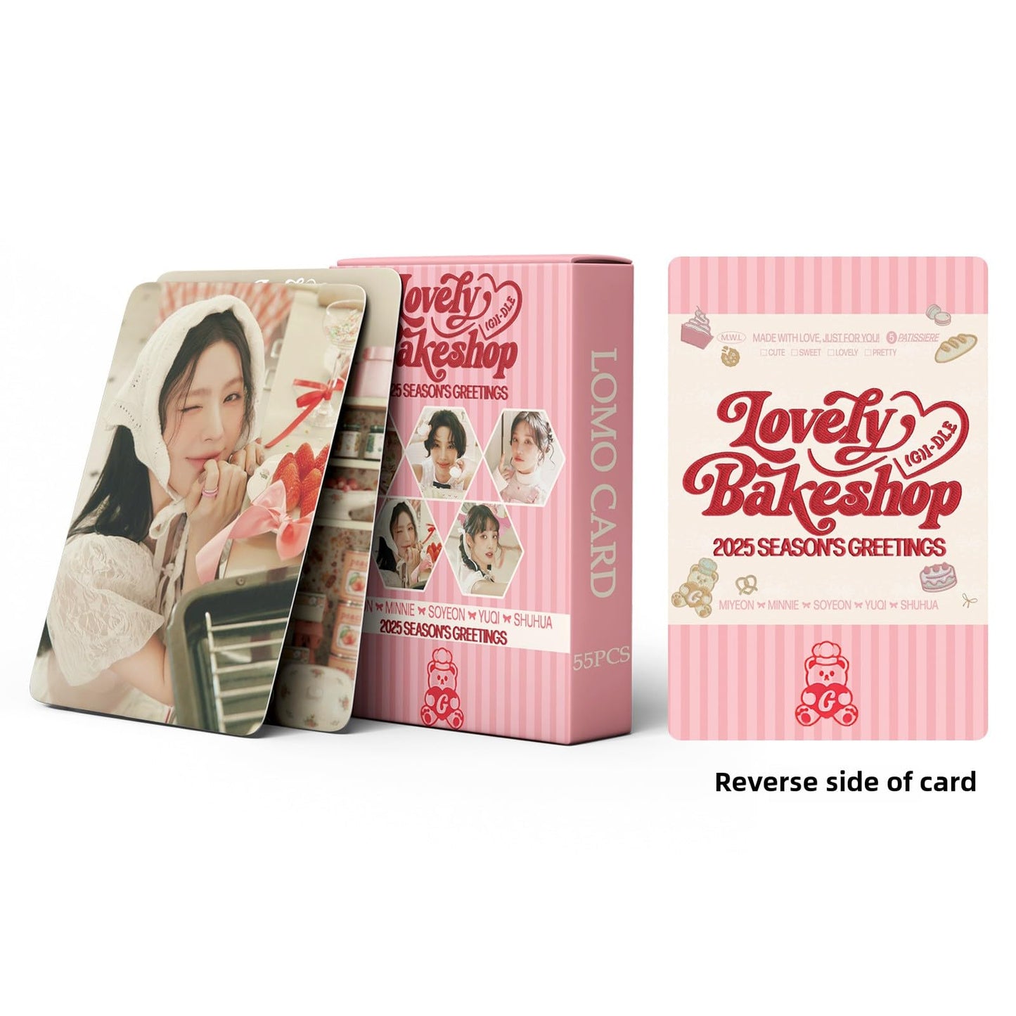 55 PCS GIDLE 2025 SEASON'S GREETINGS small cards in stock Song Yuqi YUQI Tian Xiaojuan Lomo Cards, Photocards
