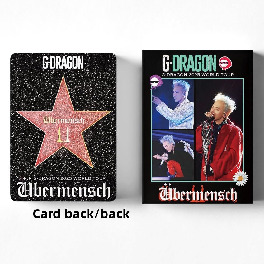 G-DRAGON Photocards Kpop 55 Pcs Bigbang G-DRAGON Photocards 2025 Tour Small Card Übermensch Album Merch