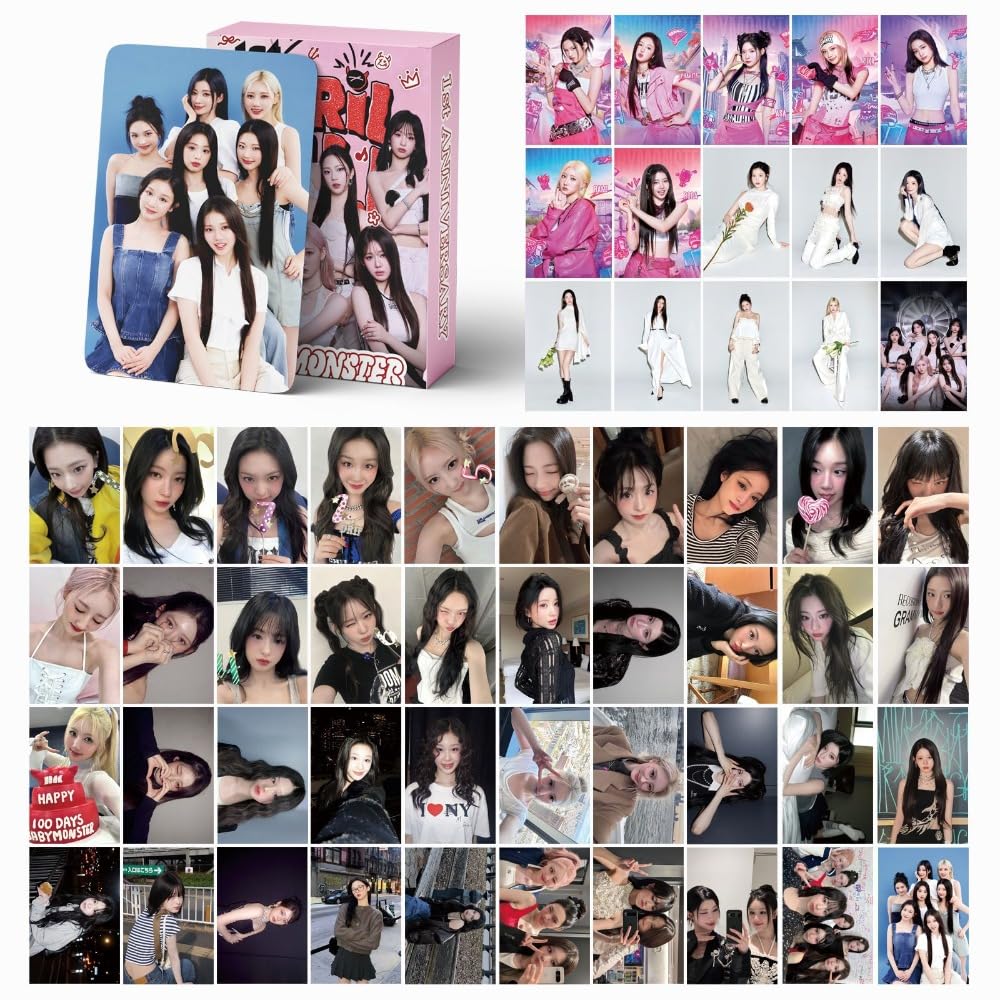 BABYMONSTER Photocards  55 Pcs  BABYMONSTER 1st  APRIL FULL  Album Merch