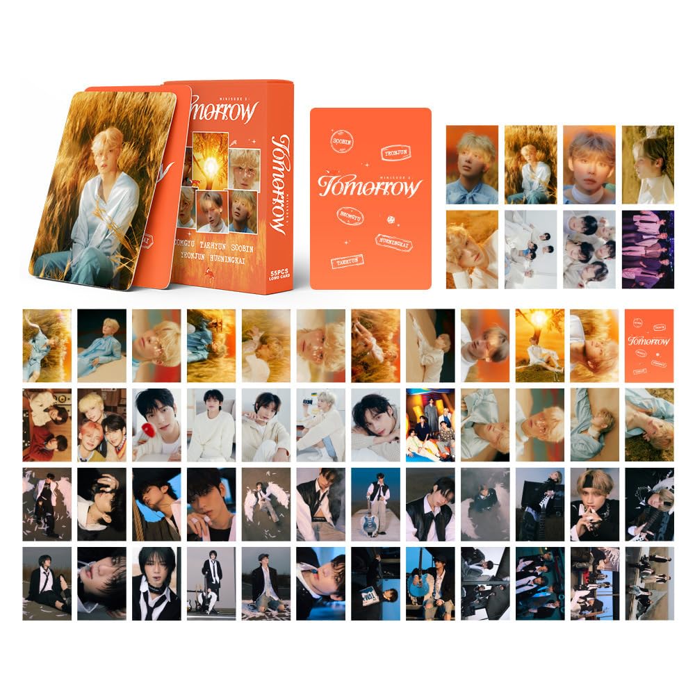 Kpop TXT Photocards 55 Pcs Albums minisode 3: TOMORROW  Merch LOMO  Cards