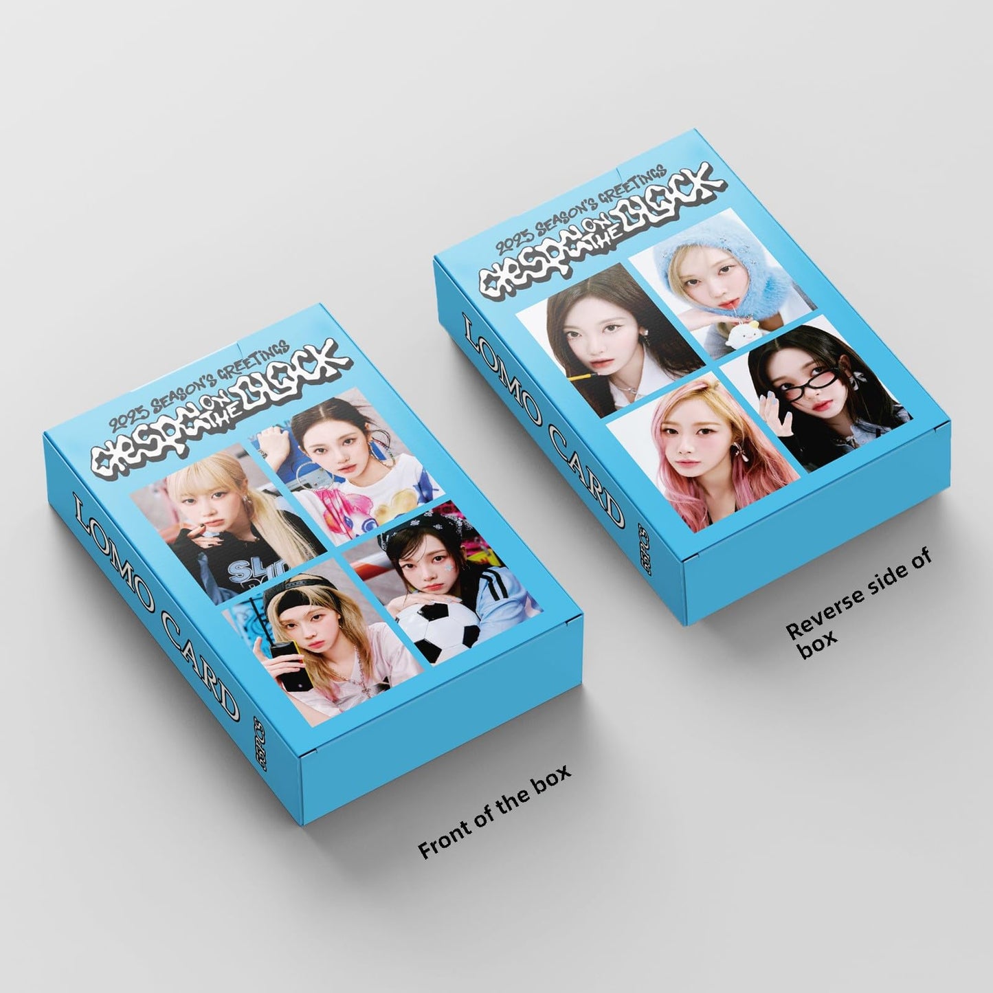 55 PCS AESPA small cards in stock 2025 aespa SEASON'S GREETINGS Cards KARINA Lomo Cards, Photocards