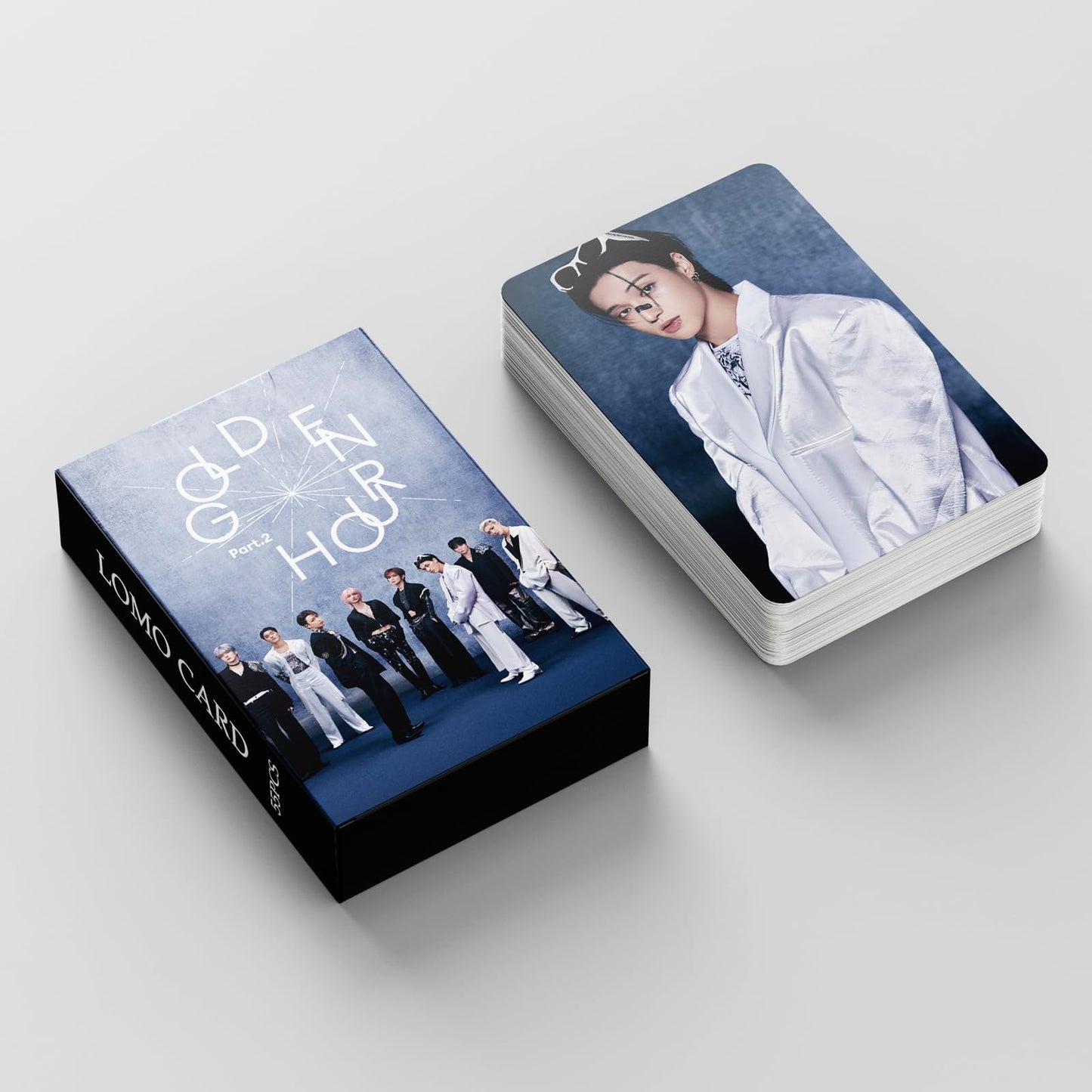 55 PCS ATEEZ  Photocards Merch Small Cards GOLDEN HOUR: Part 2 Cards Ice On My Teeth , Ateez Album Lomo Cards,