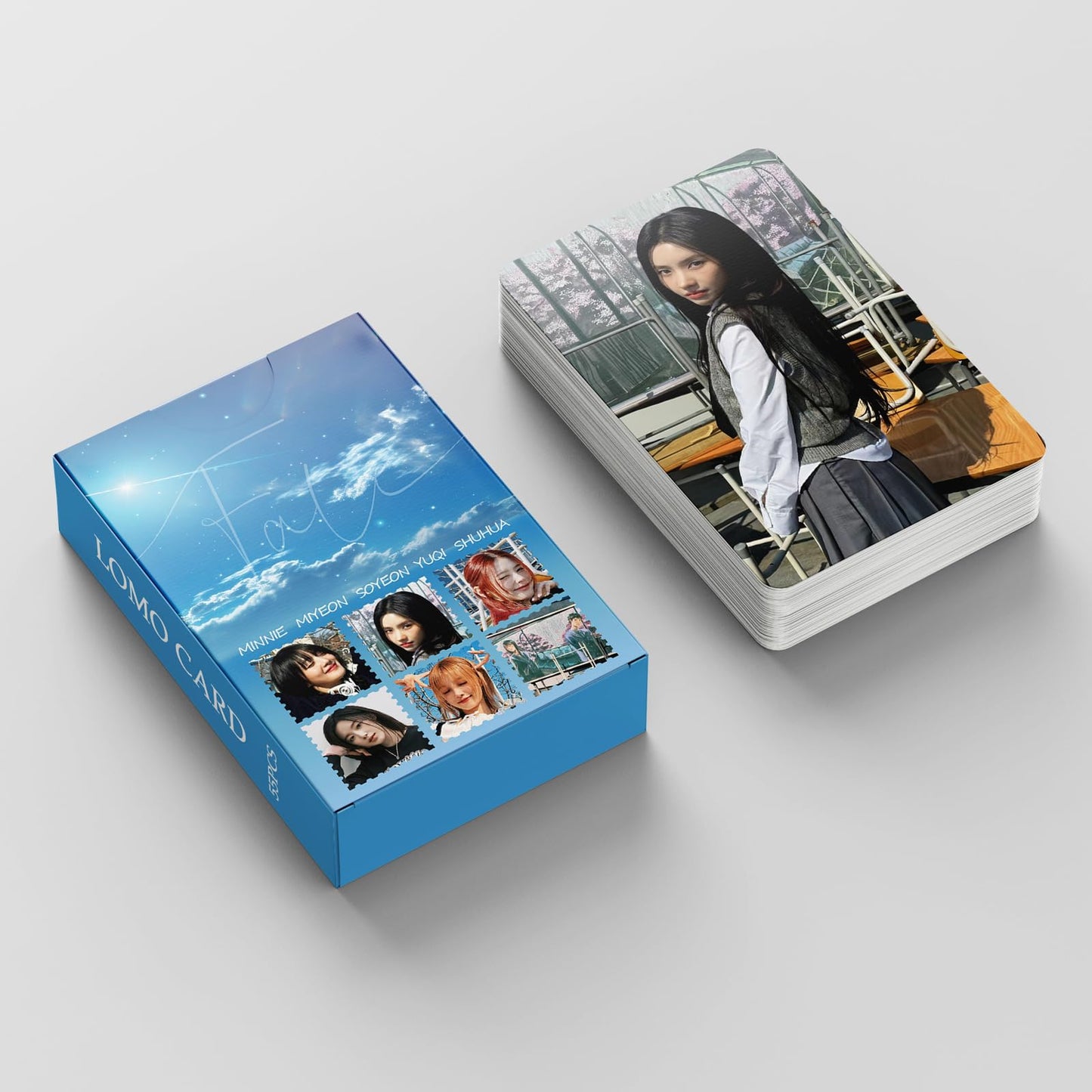 55 PCS GIDLE small card Fate cards in stock Song Yuqi Tian Xiaojuan MINNIE Ye Shuhua (G) I-DLE Lomo Cards, Photocards