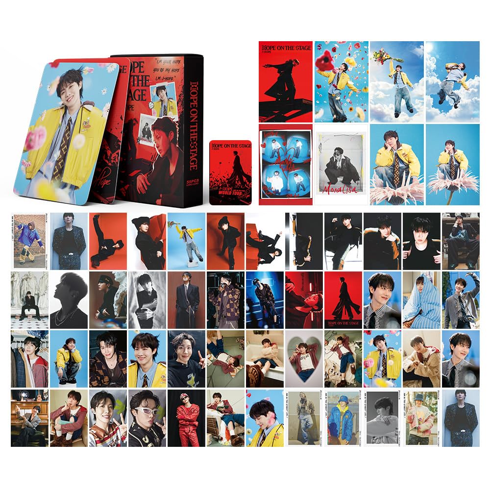 55 Pcs J-HOPE Kpop Photocards Hope On The Stage album Merch, peripheral LOMO Cards