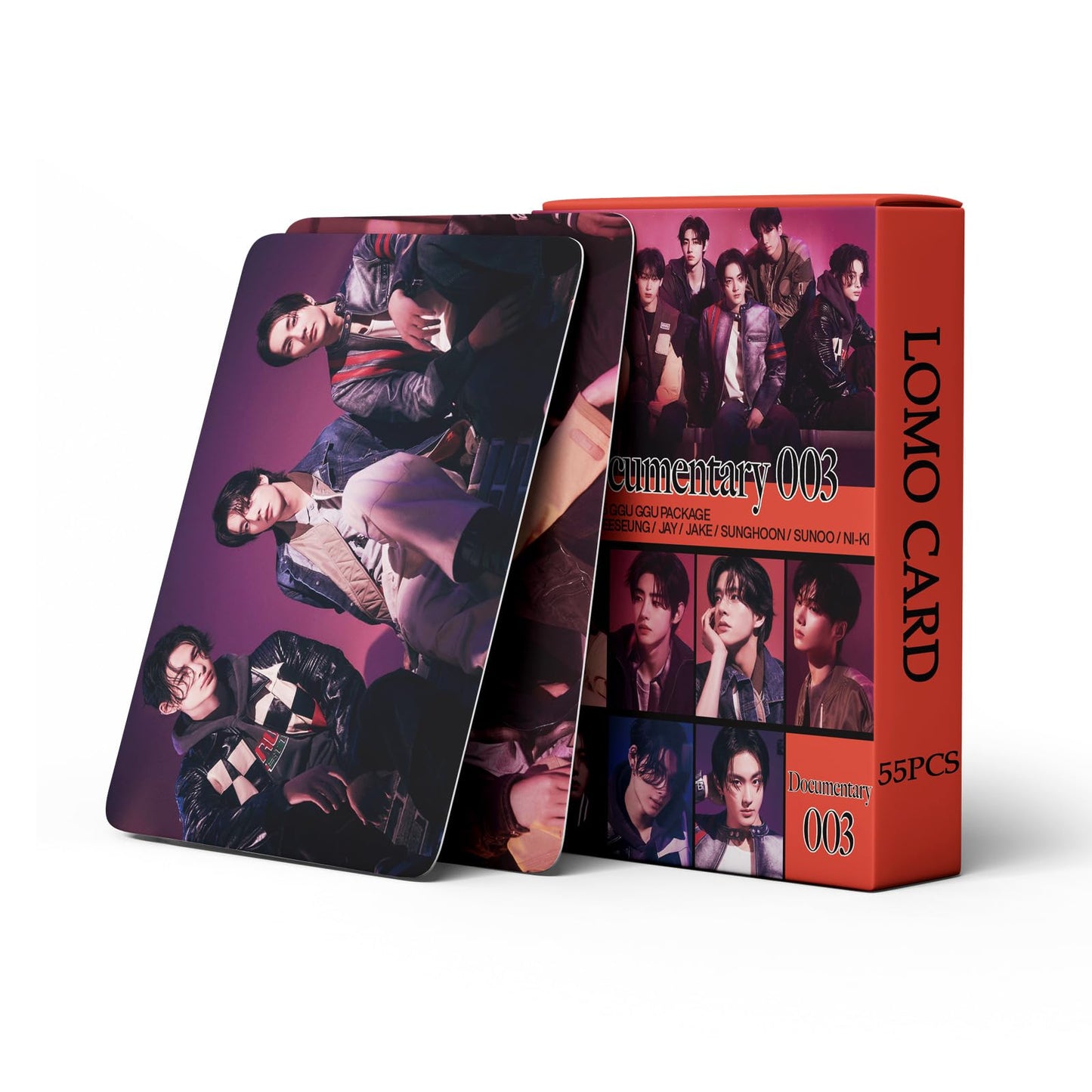 55 PCS of E group 2025 GGU GGU small card in stock JAY NIKI Lomo Cards, Photocards