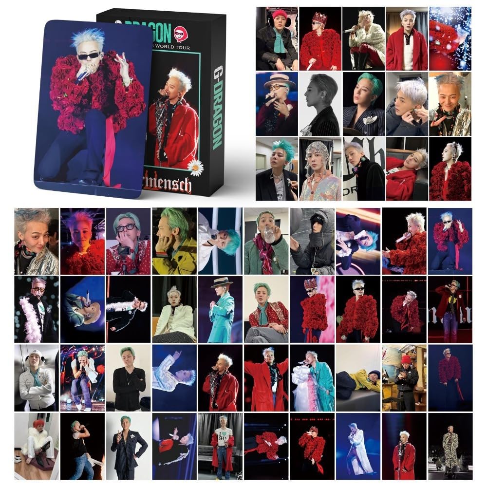 G-DRAGON Photocards Kpop 55 Pcs Bigbang G-DRAGON Photocards 2025 Tour Small Card Übermensch Album Merch