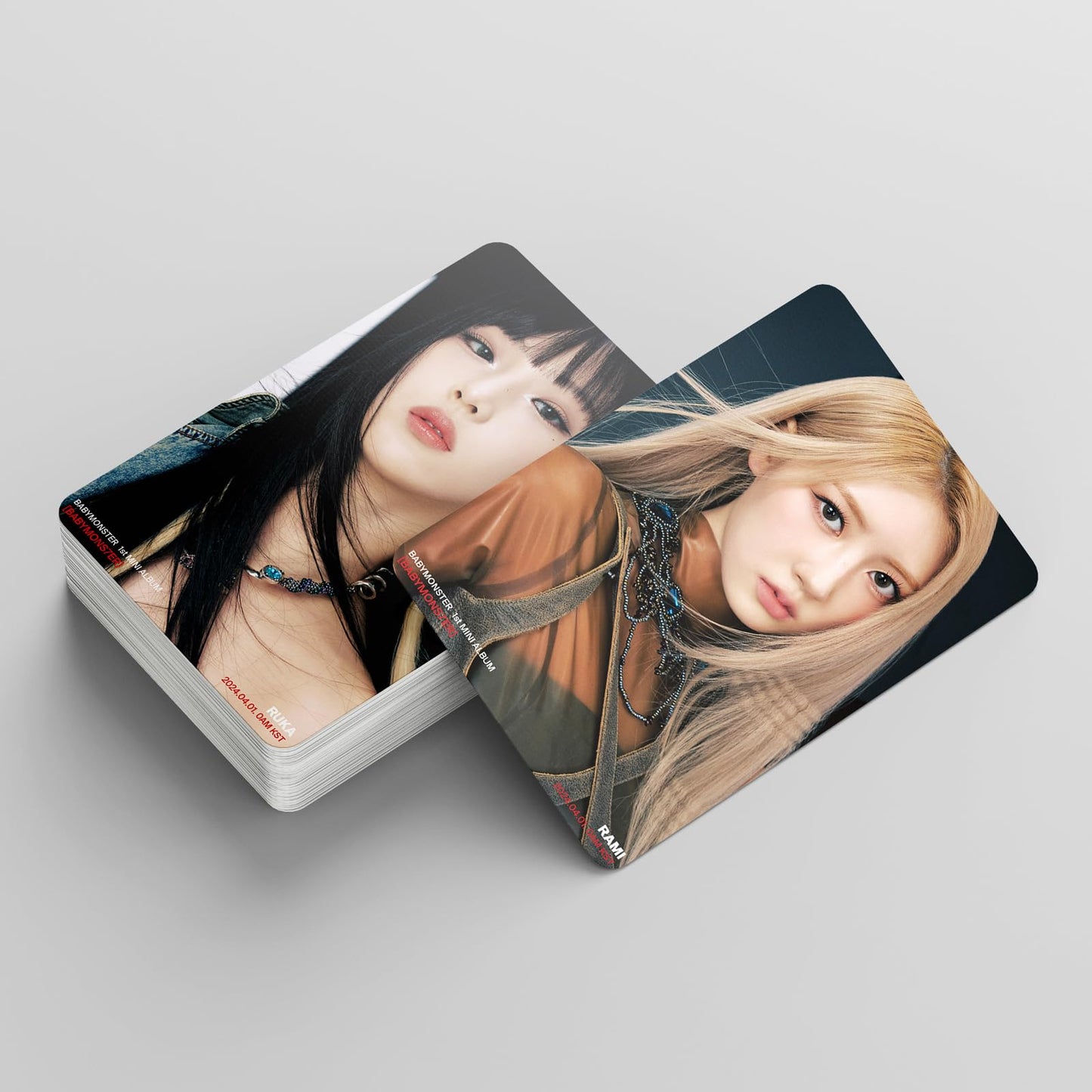 Baby Monster Photocards,55 PCS small cards SHEESH cards BABYMONSTER  Album HARAM  Merch Lomo Cards