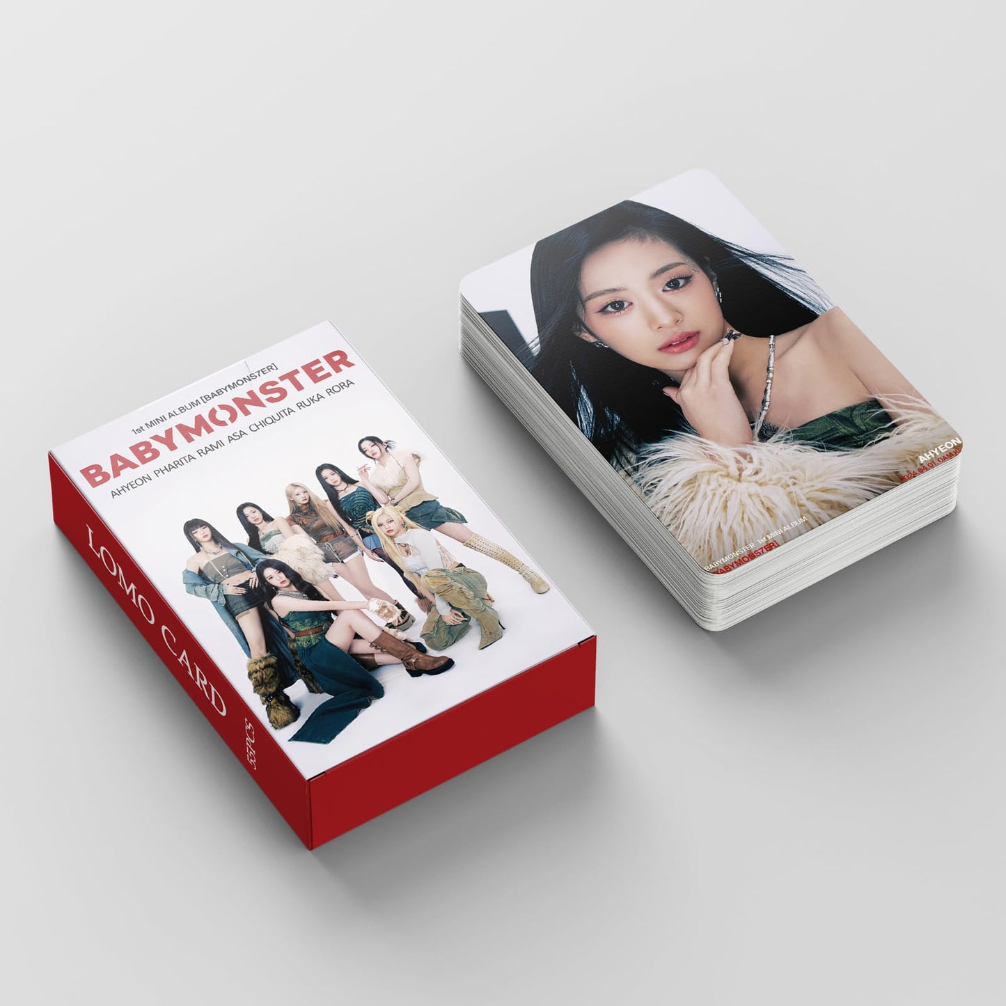 Baby Monster Photocards,55 PCS small cards SHEESH cards BABYMONSTER  Album HARAM  Merch Lomo Cards