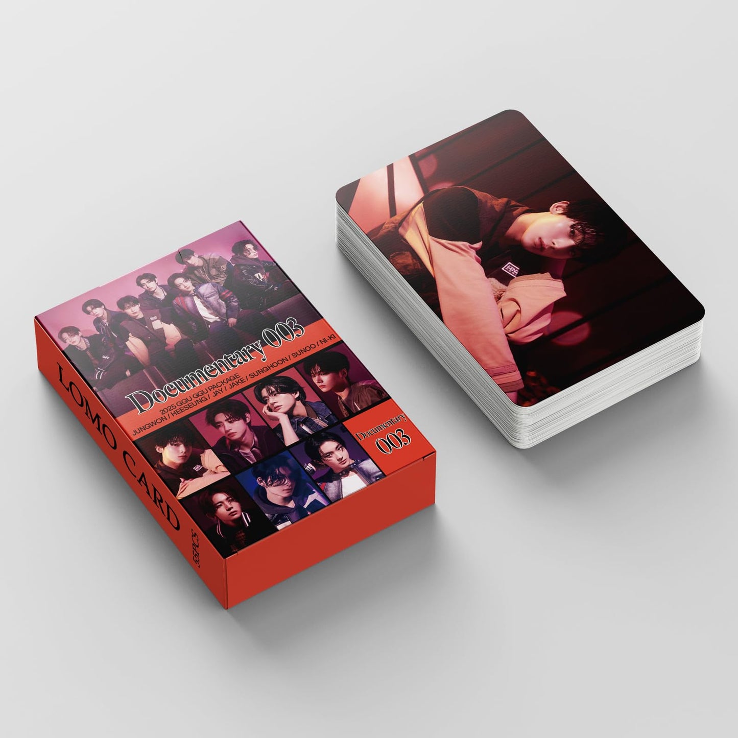 55 PCS of E group 2025 GGU GGU small card in stock JAY NIKI Lomo Cards, Photocards