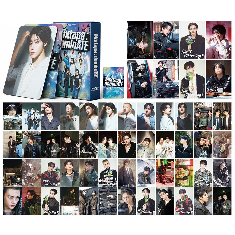 55 Pcs Kpop STRAY KIDS Photocards Album Mixtape dominATE Merch 55 Pcs LOMO Cards