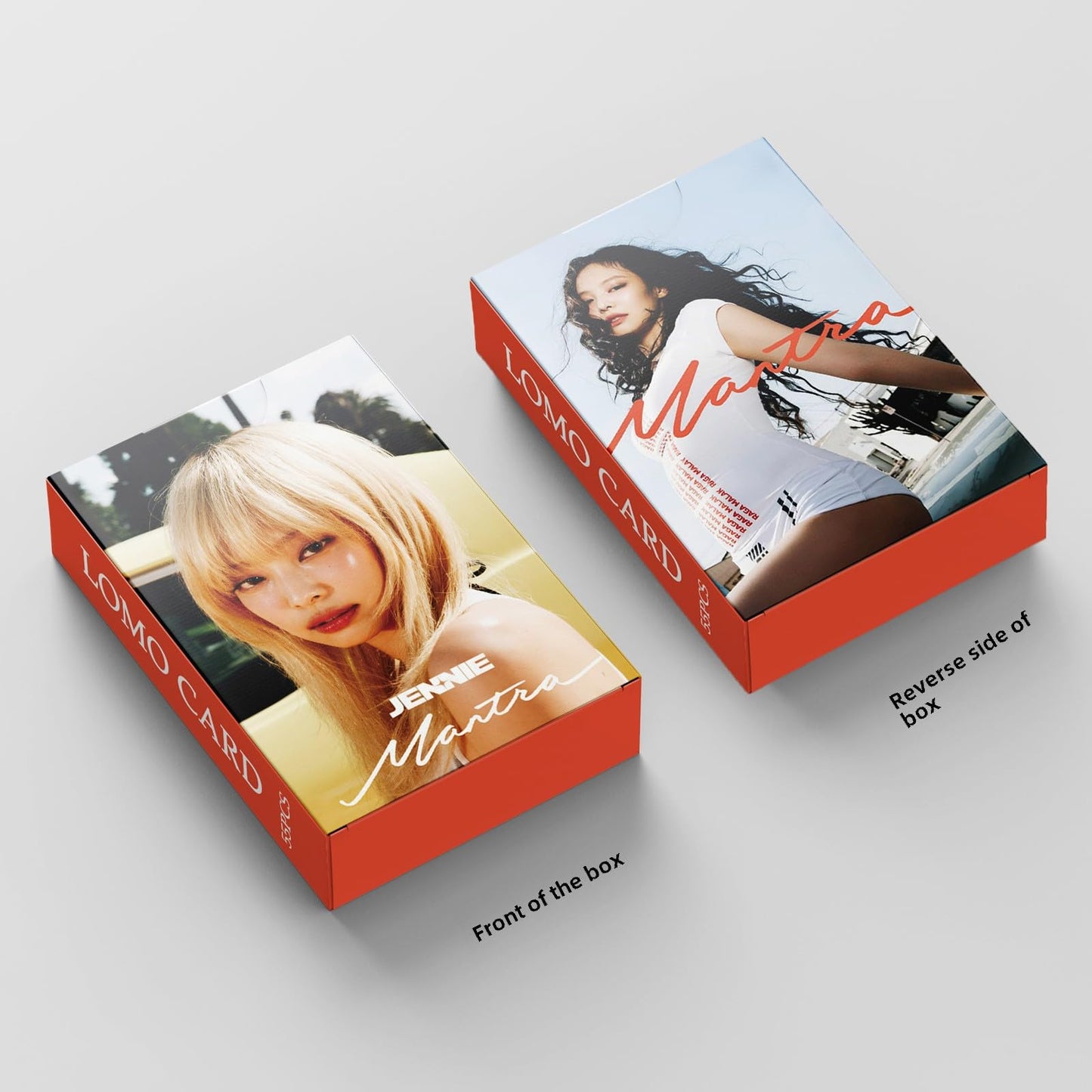 55 PCS JENNIE Small Cards Mantra Card BlackPink Gold Jenny Lomo Cards, Photocards
