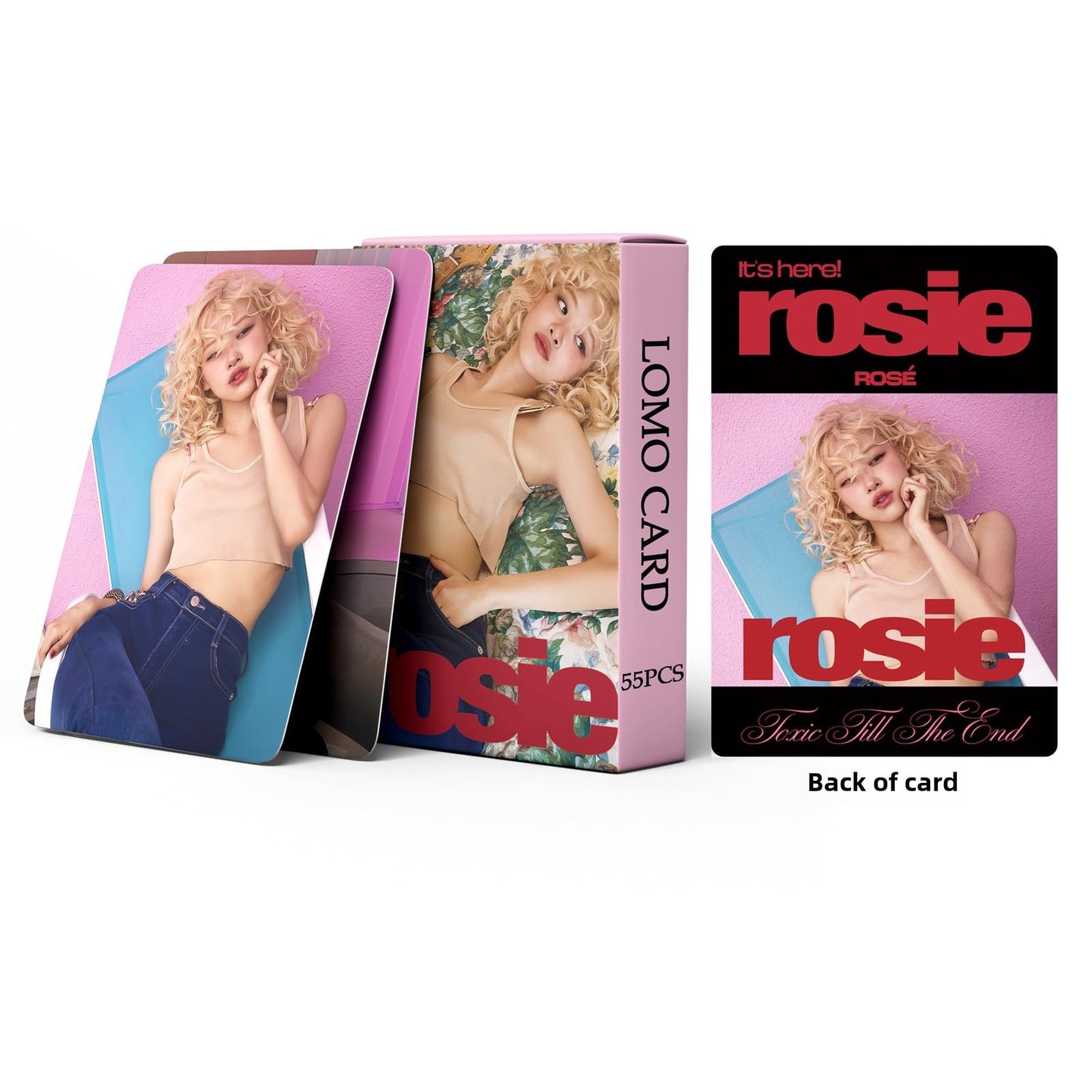 Spot 55 PCS Blackpink ROSE small card ROSIE album Merch cards toxic till the end Park Caiying Lomo Cards, Photocards