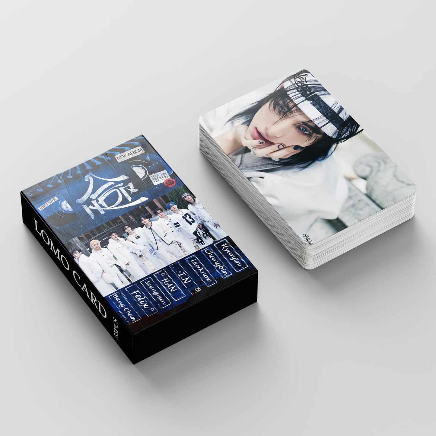55 PCS Stray Kids Small Cards (HOP) Huang Xuanchen FELIX Li Longfu Fang Can Lomo Cards, Photocards