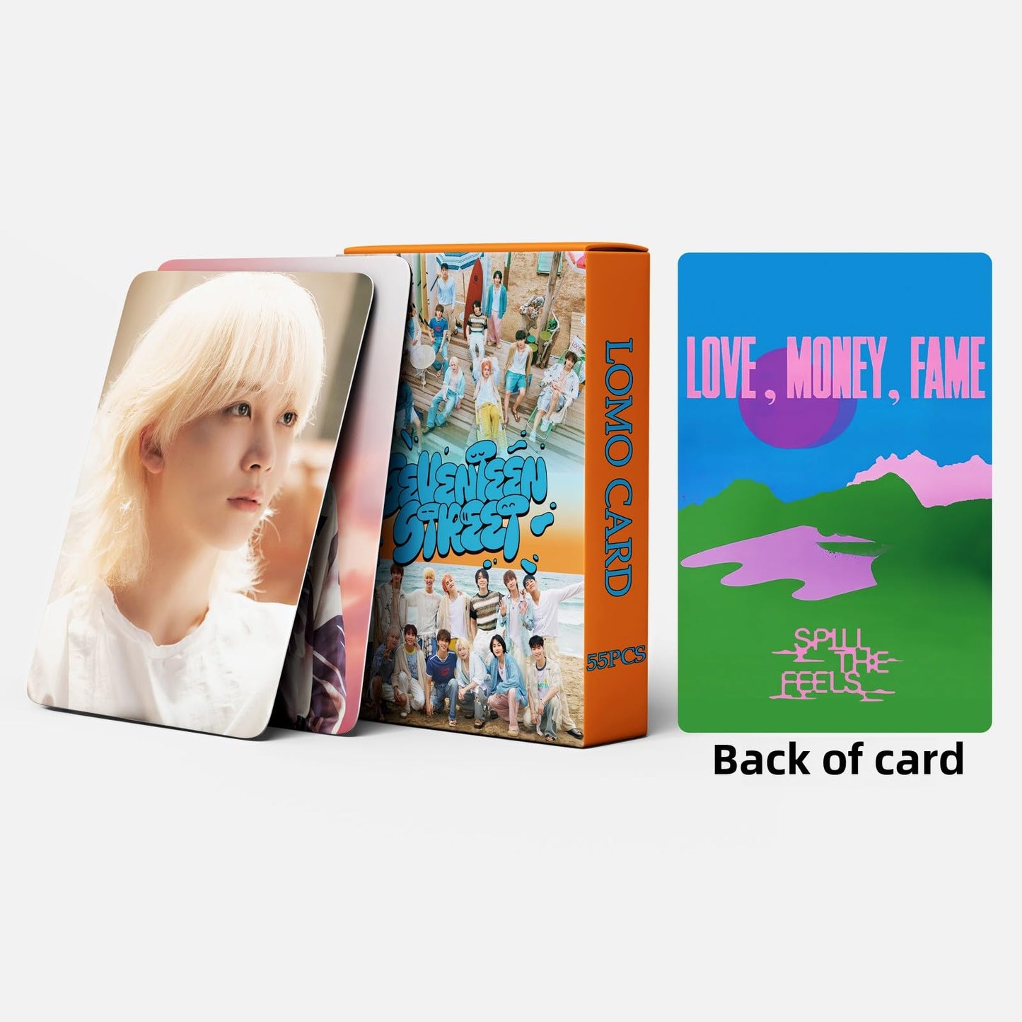 55 PCS SEVENTEEN LOVE MONEY FAME CARDS  SPILL THE FEELS Lomo Cards, Photocards