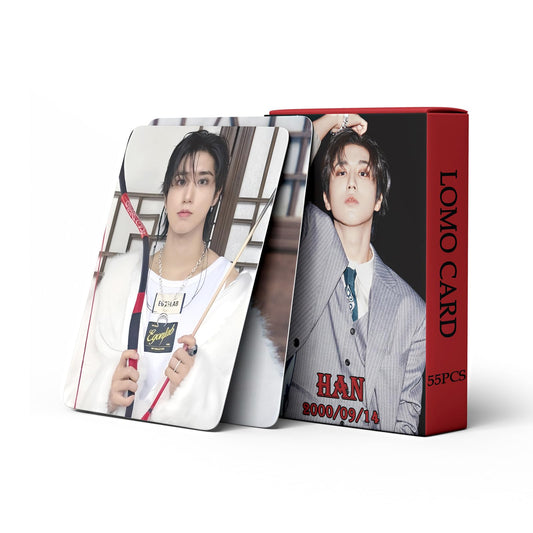 55 PCSStray Kids Small Card (HOP) Hanchi City HAN Card Lomo Cards, Photocards
