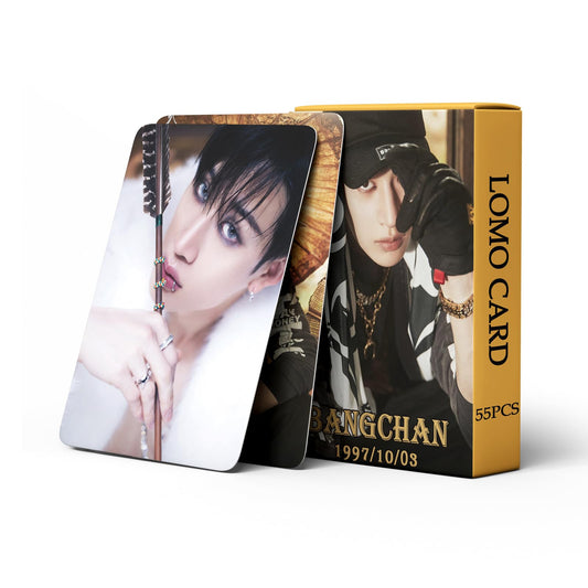 55 PCS Stray Kids Small Card (HOP)  Fangcan Card Bang Chan Lomo Cards, Photocards