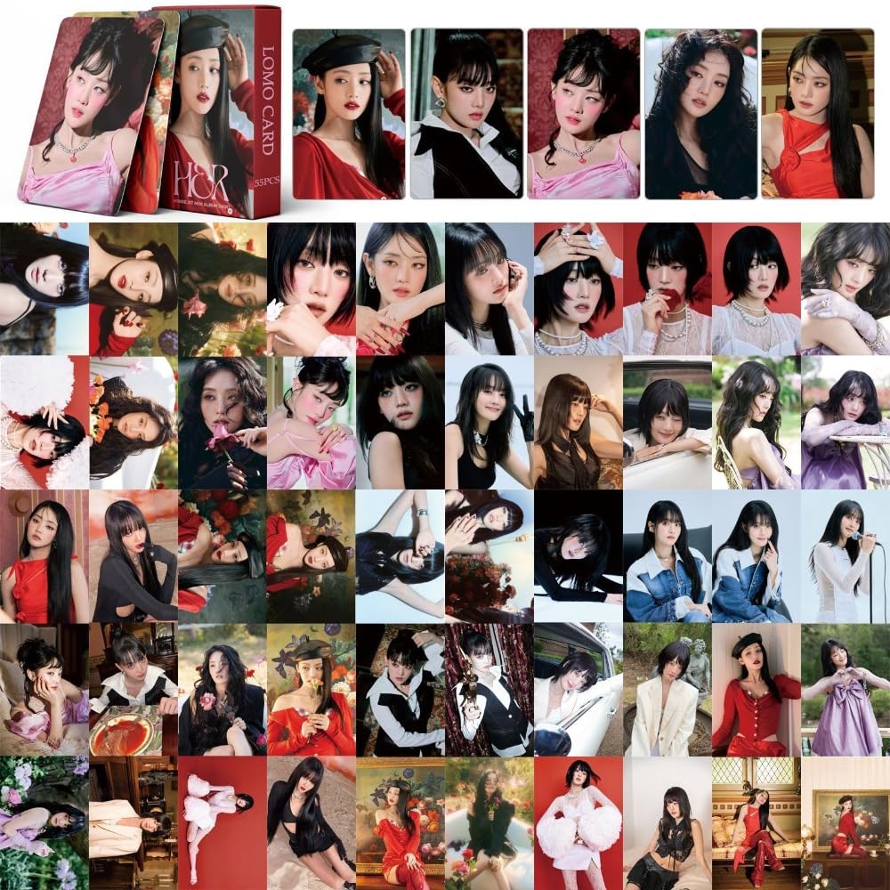 55 PCS MINNIE small card Album HER Merch card GIDLE Girl (G) I-DLE Lomo Cards, Photocards
