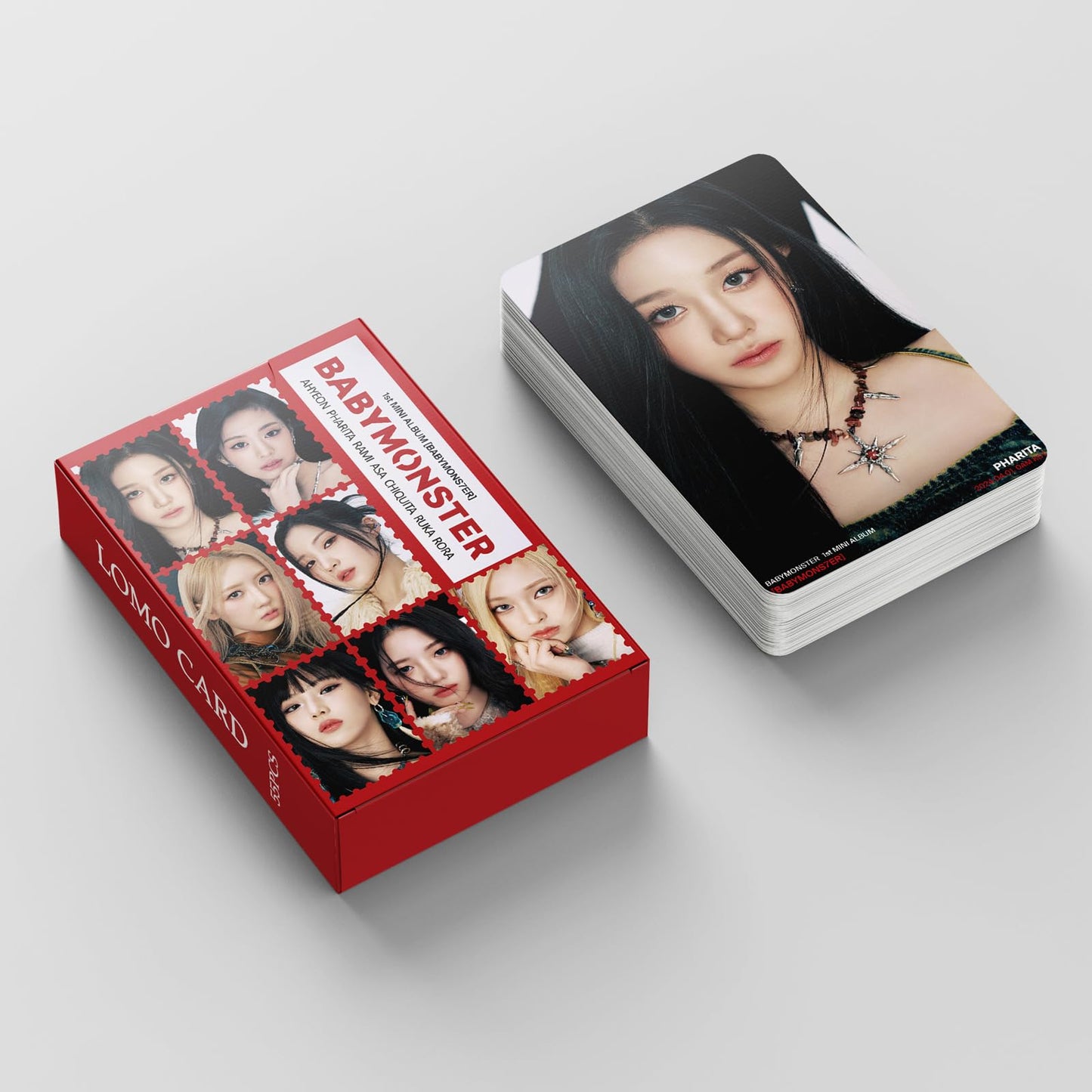 Baby Monster Photocards,55 PCS small cards SHEESH cards BABYMONSTER  Album HARAM  Merch Lomo Cards