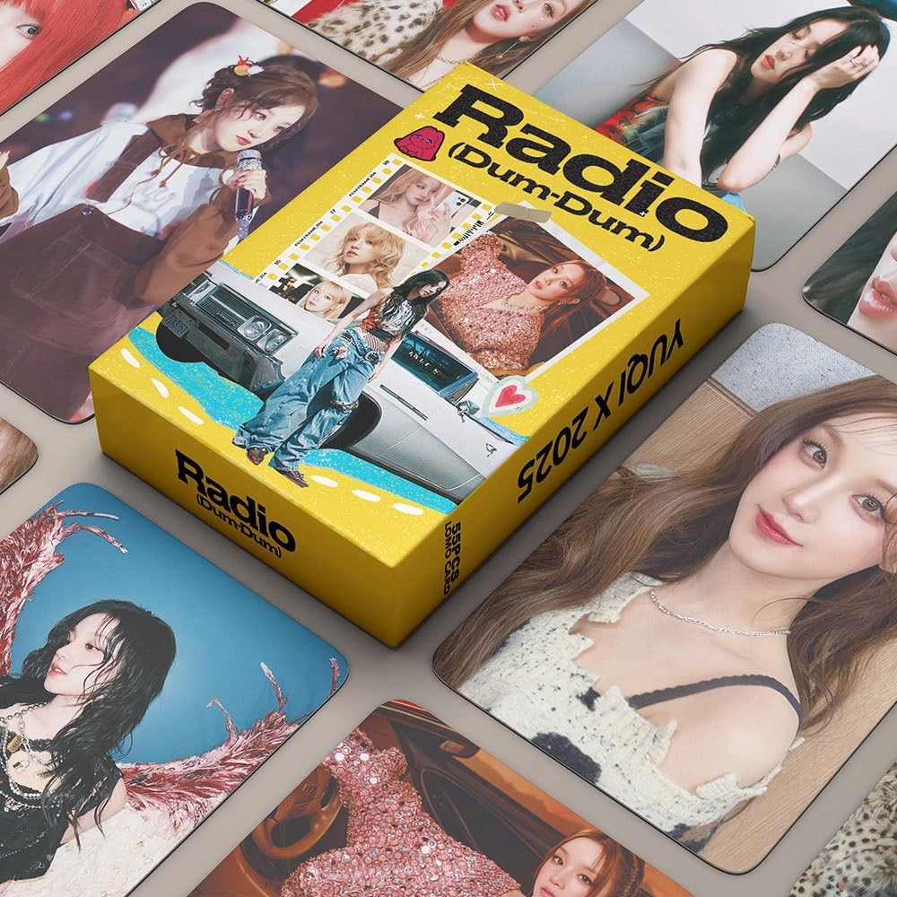 (G) I-DLE Photocards 55pcs YUQI SOLO Album Radio (DUM DUM) Merch LOMO Cards Song Yuqi