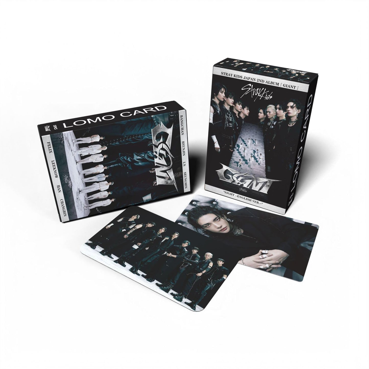 55 PCS Stray Kids  Photocards New Album GIANT Merch Small Cards, Star Peripheral Felix Li Longfu Lomo Cards