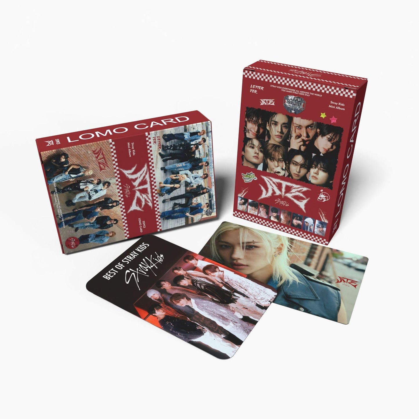 Kpop Stray Kids Photocards，Album  ATE Merch 55  Pcs Lomo Cards
