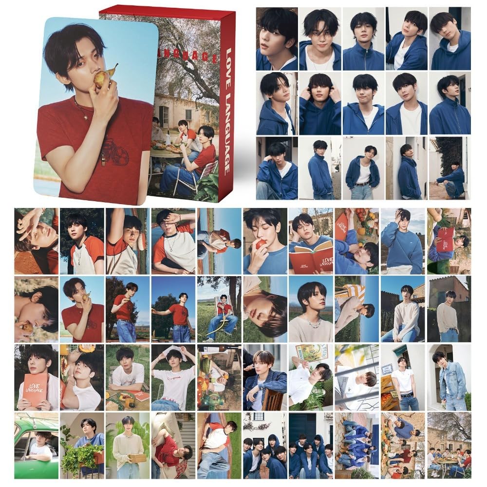 55 Pcs TXT Photocards Album LOVE LANGUAGE Merch Lomocards  YEONJUN