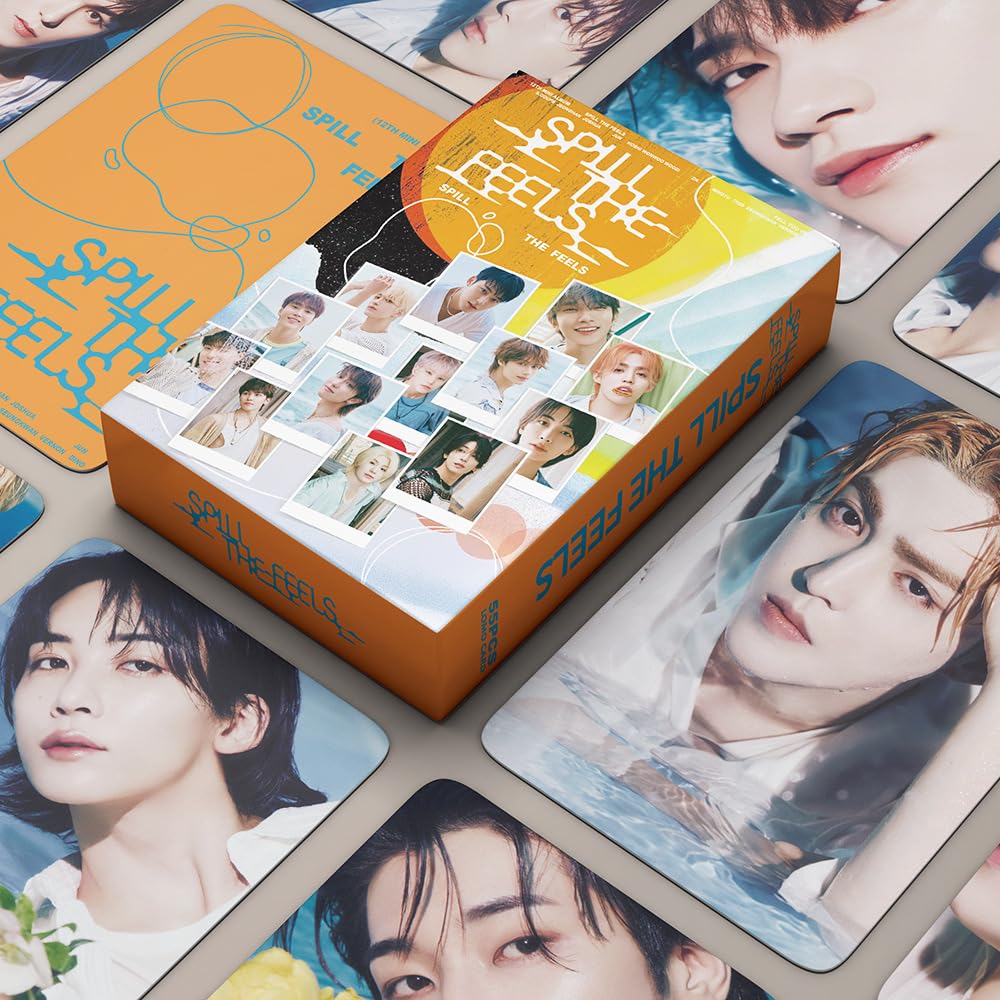 55 pcs st 17 small card SPILL THE FEELS album rights Shun Rongyou Xu Minghao Lomo Cards, Photocards