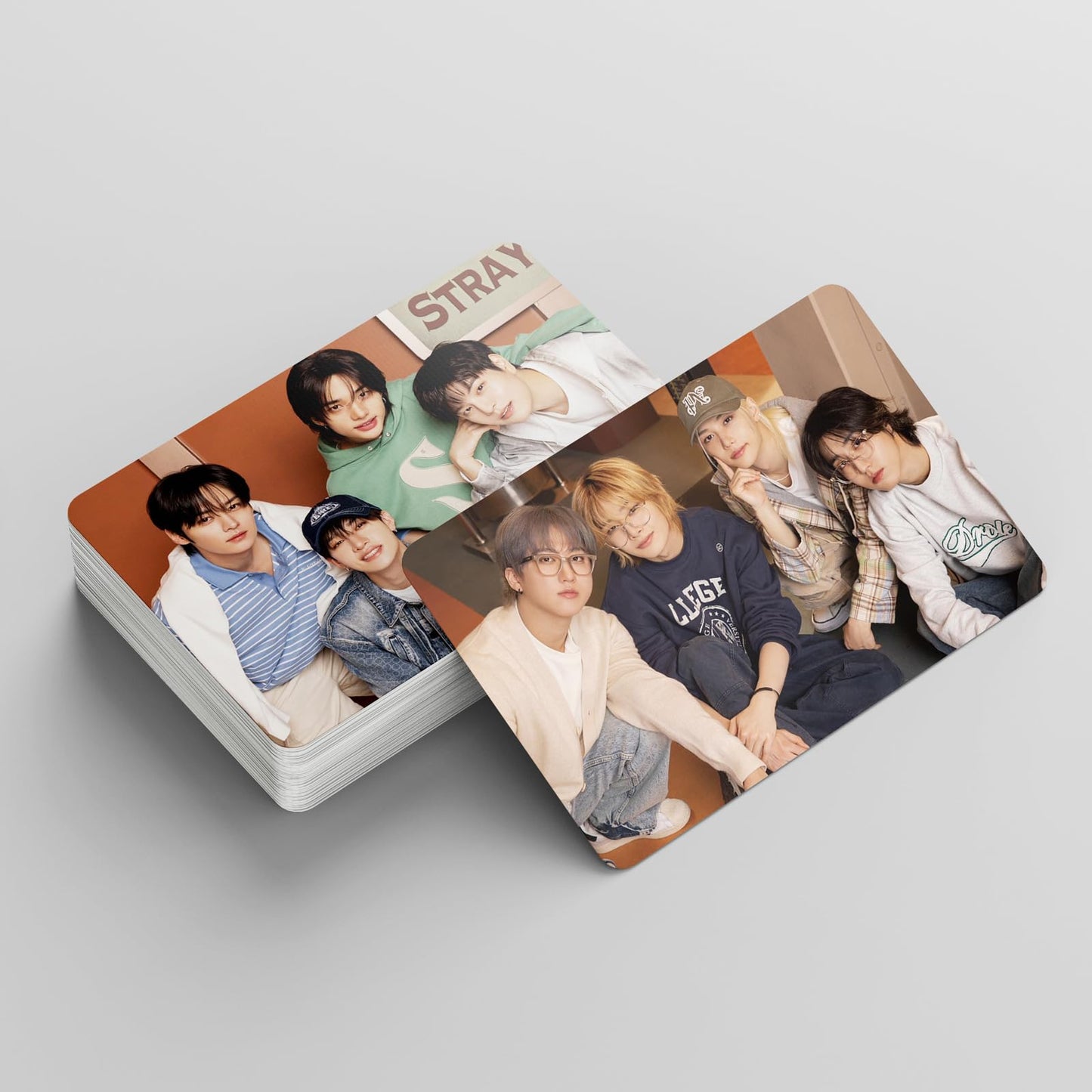 55 PCS stray kids cards THE STREET KIDS small card SEASON'S GREETINGS Lomo Cards, Photocards