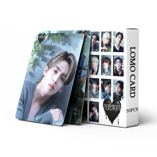 55 PCS SEVENTEEN consumption period small cards in stock Xu Minghao Yin Jinghan Quanyuanyou Lomo Cards, Photocards
