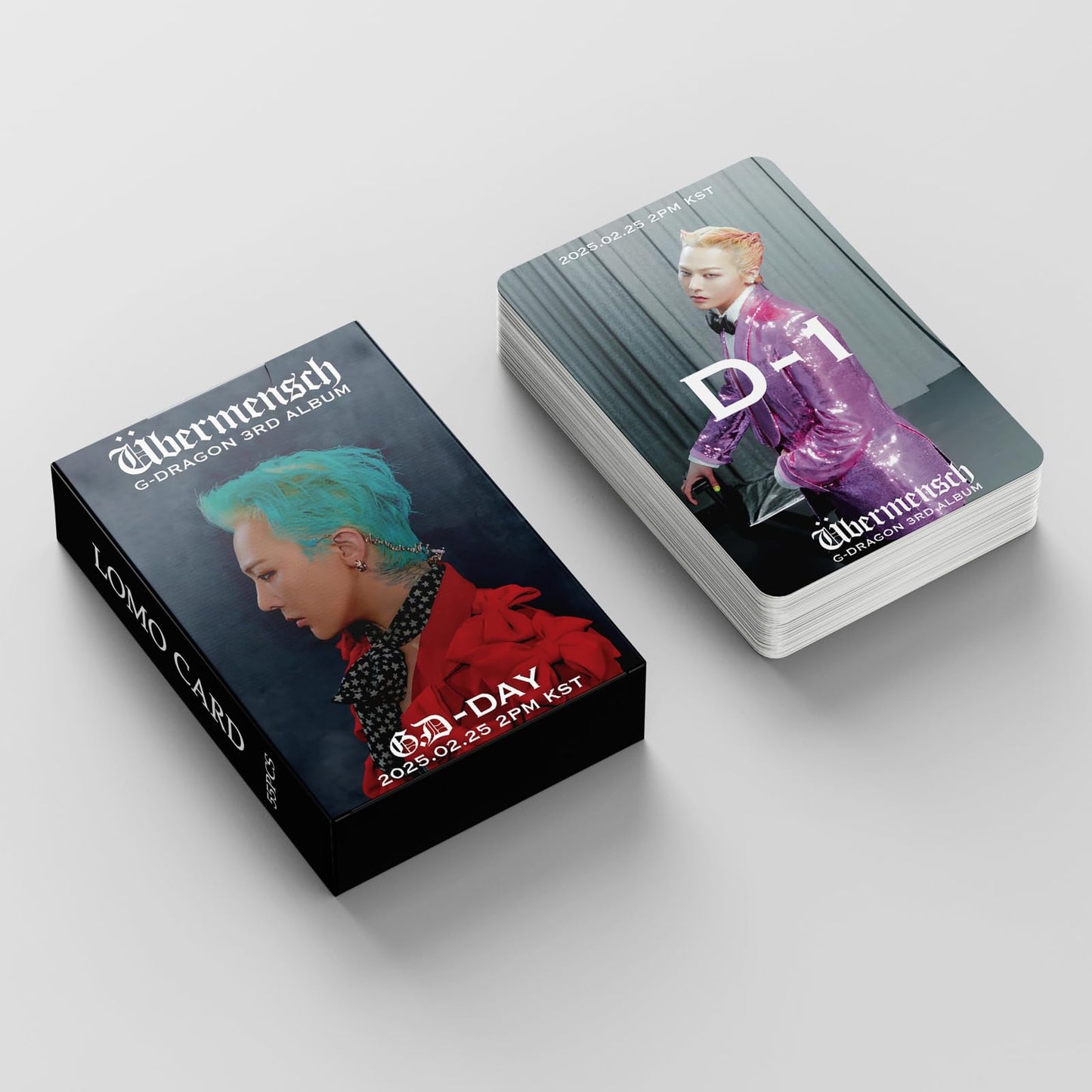 55 PCS BIGBANG Kpop G-DRAGON Album Übermensch  Merch small cards G-DRAGON  Lomo Cards, Photocards