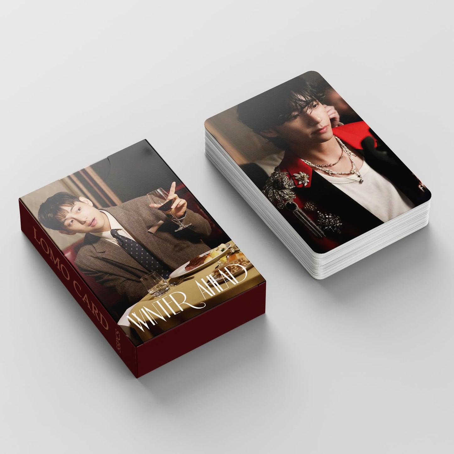 55 PCS Kim Tai Heng WINTER AHEAD Cards WHITE WINTER Small Card Fat Bullet V Lomo Cards, Photocards