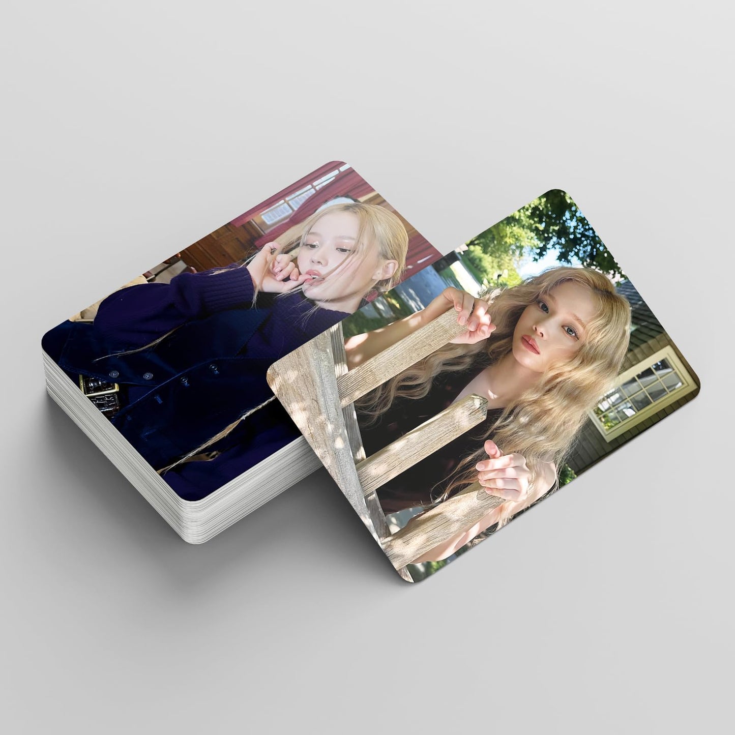 55 PCS AESPA small cards in stock 2025 aespa SEASON'S GREETINGS Cards KARINA Lomo Cards, Photocards