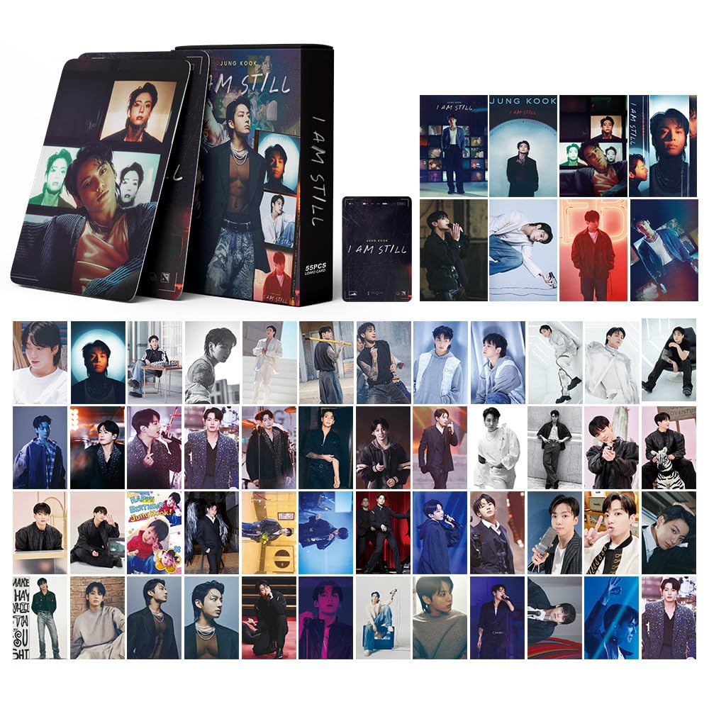 KPOP 55pcs Jungkook I AM STILL Photo Cards Bulletproof Tian JUNGKOOK Merch Lomo Cards, Photocards ,Stuff Gift