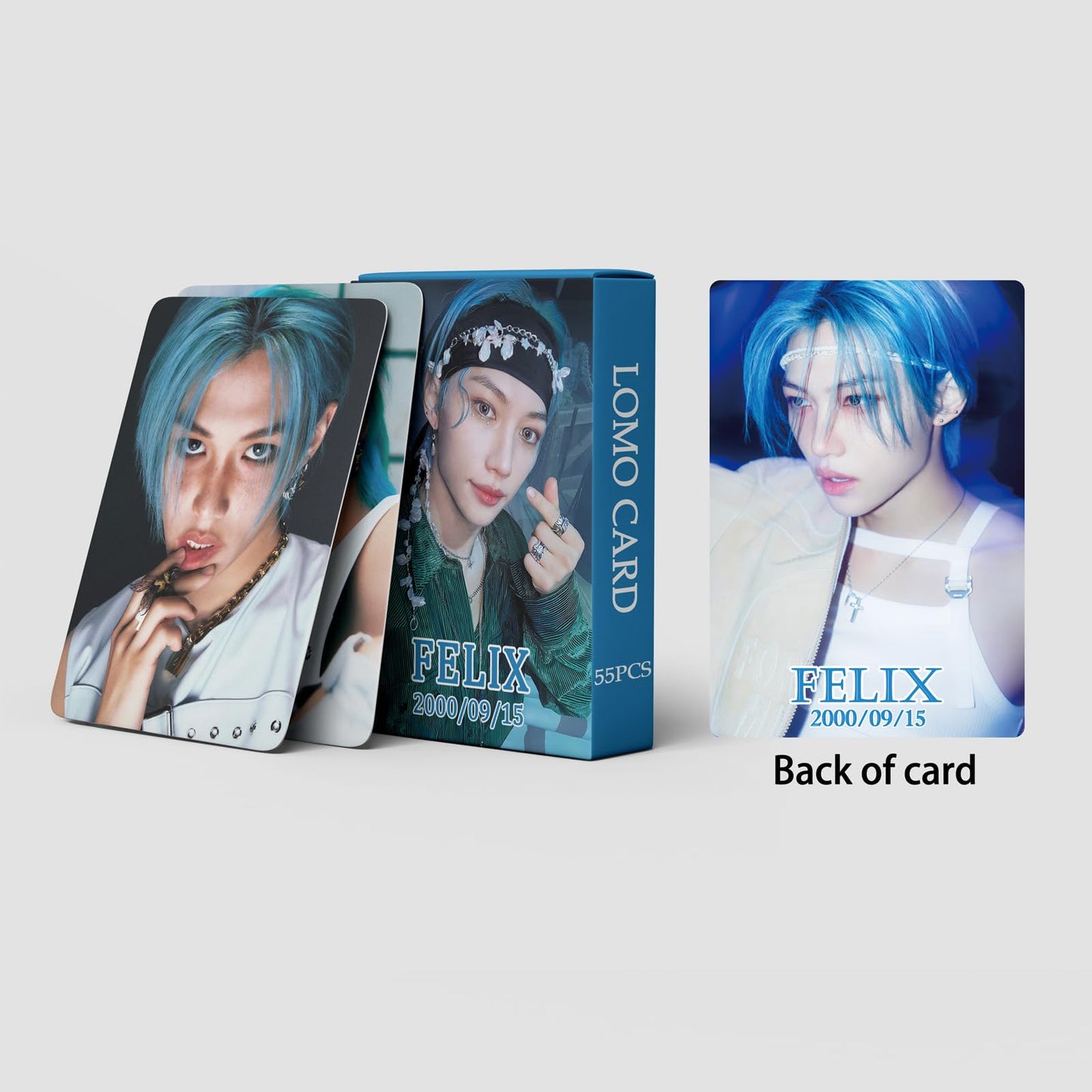 55 PCS Stray kids Li Longfu Single Small Lomo Cards，Stray kids  merch Photocards