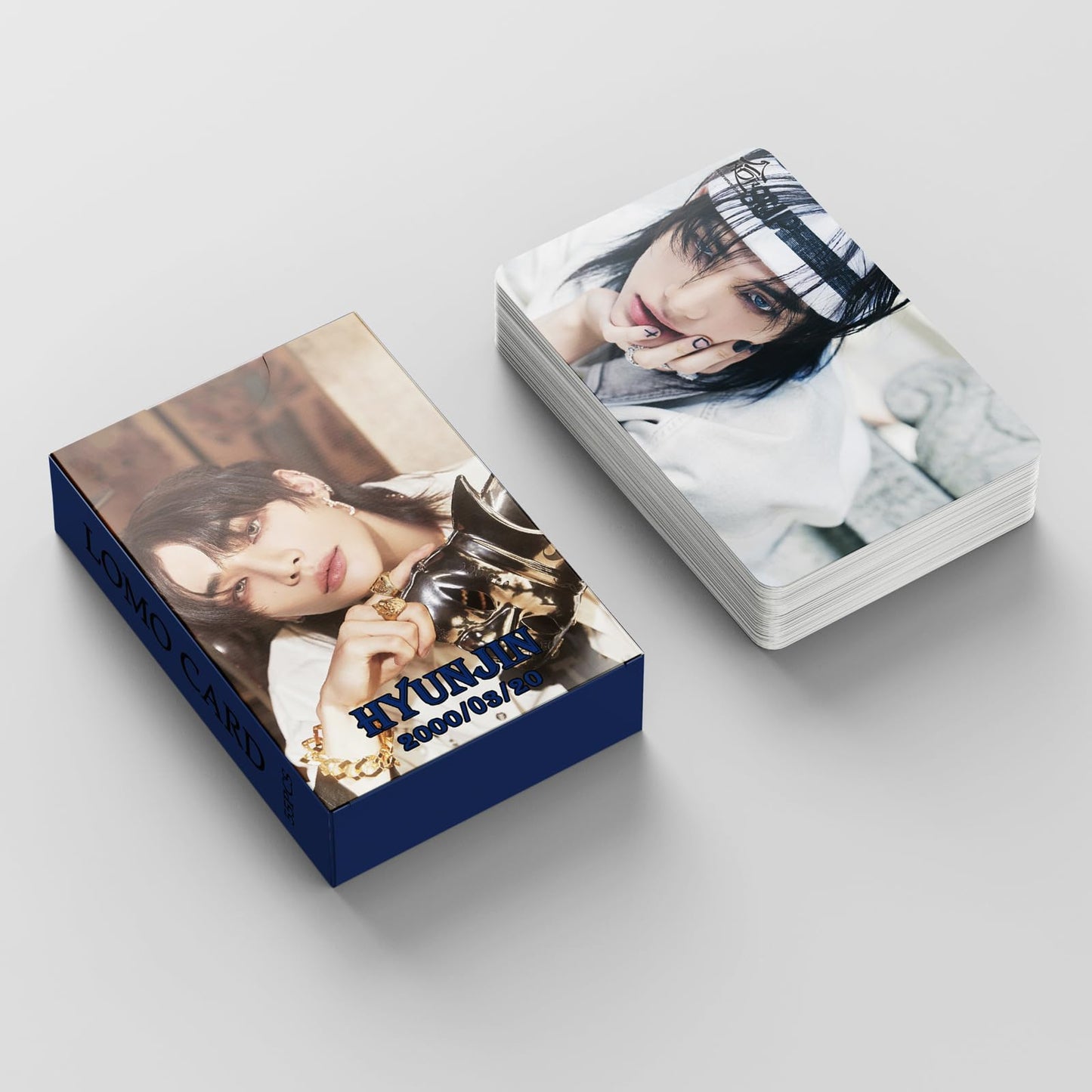 55 PCS Stray Kids Small Card (HOP) Huang Hyunchen HyunJin Lomo Cards, Photocards