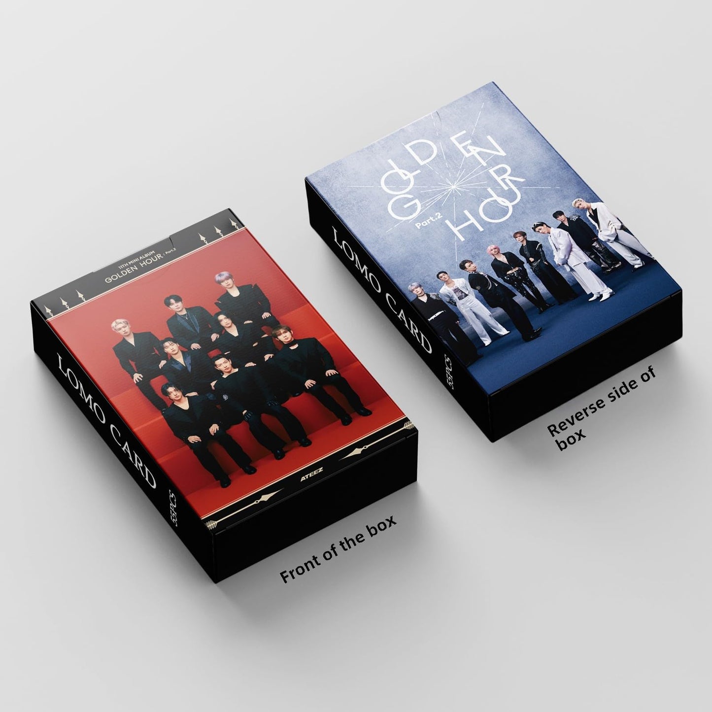 55 PCS ATEEZ  Photocards Merch Small Cards GOLDEN HOUR: Part 2 Cards Ice On My Teeth , Ateez Album Lomo Cards,