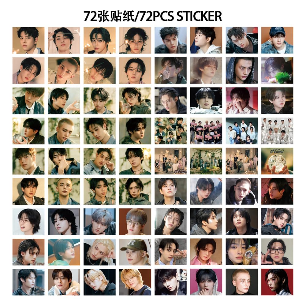 127 Pcs Stray Kids Photo Cards Album HOLLOW Merch, 55 Pcs Lomo cards And 72 Pcs Stickers